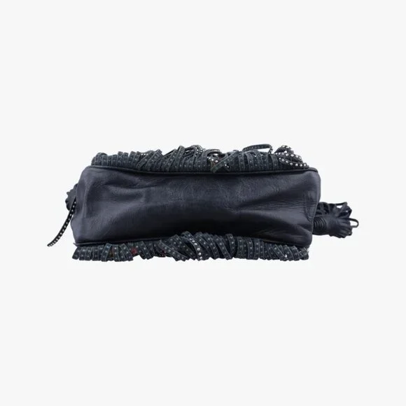 Saint Laurent Yves Helena Fringe Bucket Multicolor Canvas Shoulder Bag - Picture 3 of 10